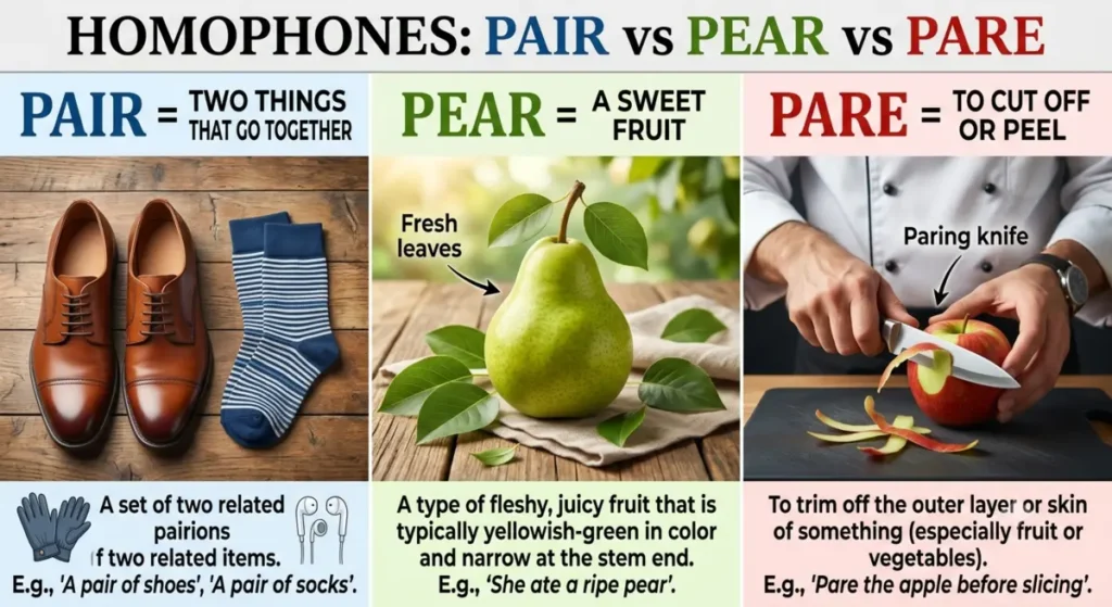 Pair or Pear or Pare