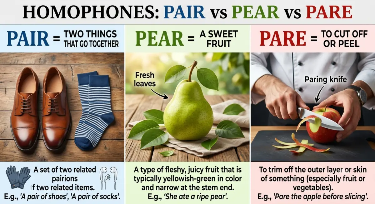Pair or Pear or Pare