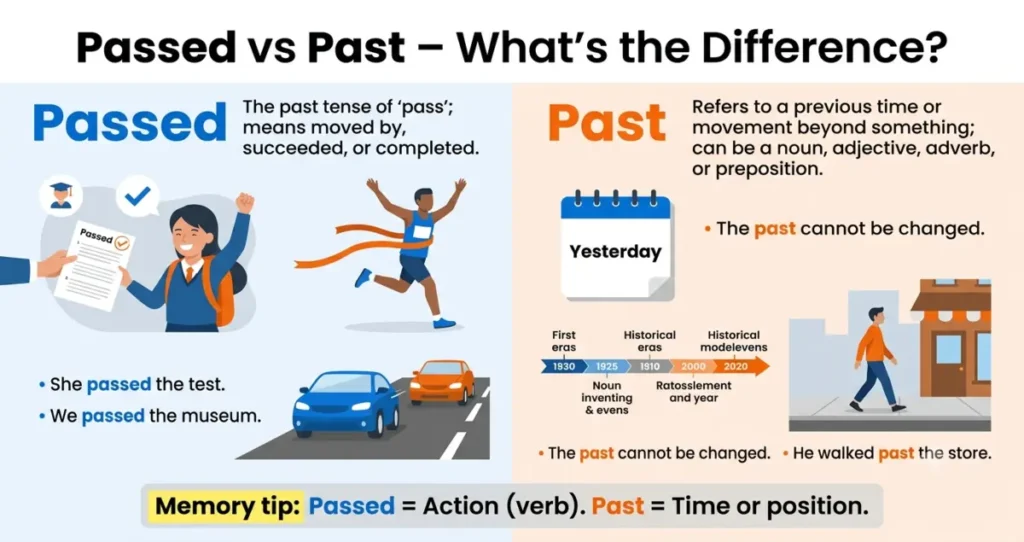 Passed vs Past