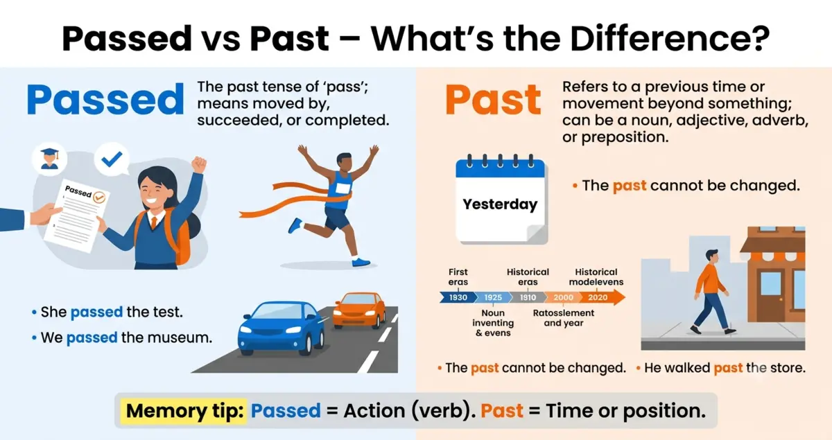 Passed vs Past