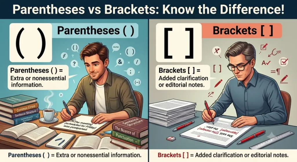 Parentheses or Brackets