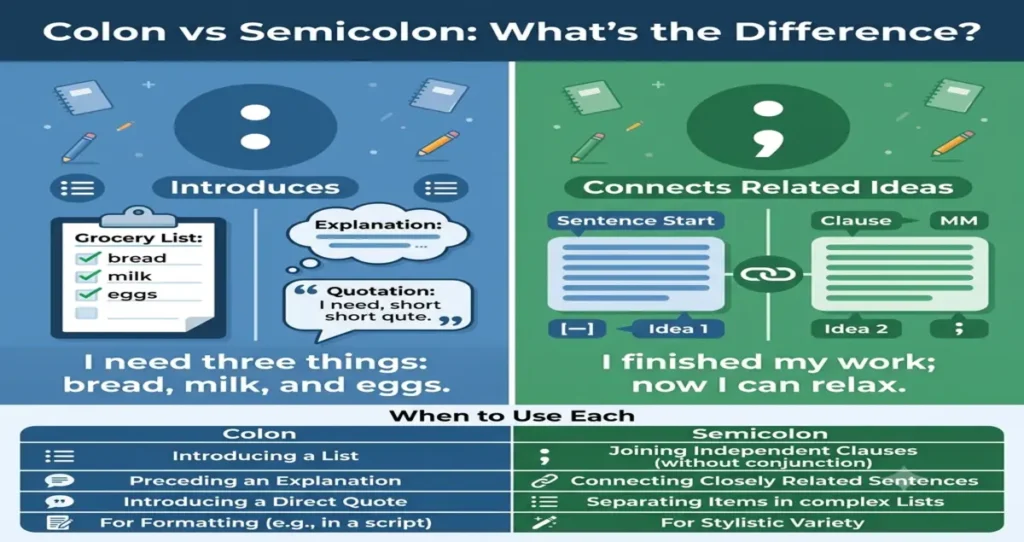 Colon or Semicolon
