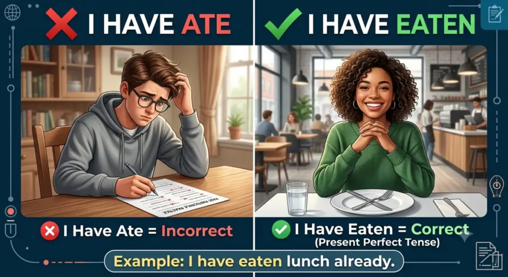 I Have Ate or I Have Eaten