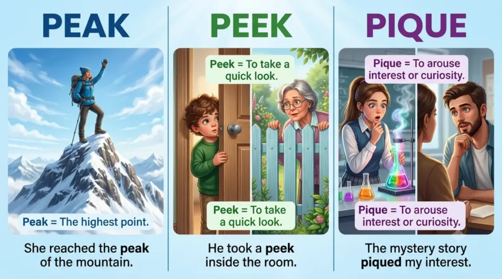 peak-or-peek-or-pique