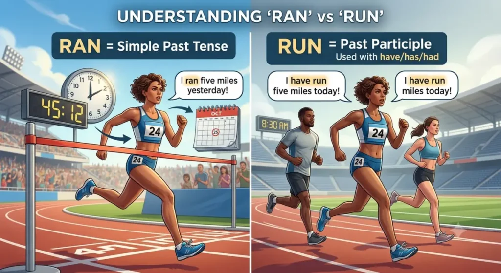 Ran or Run