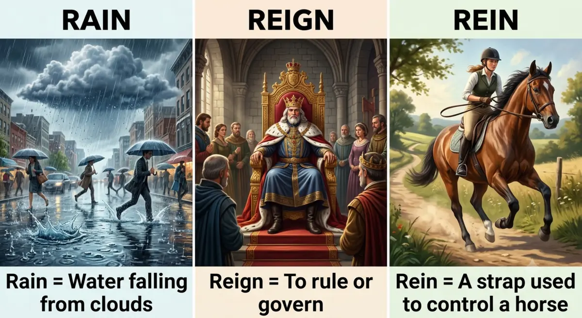 Rain or Reign or Rein