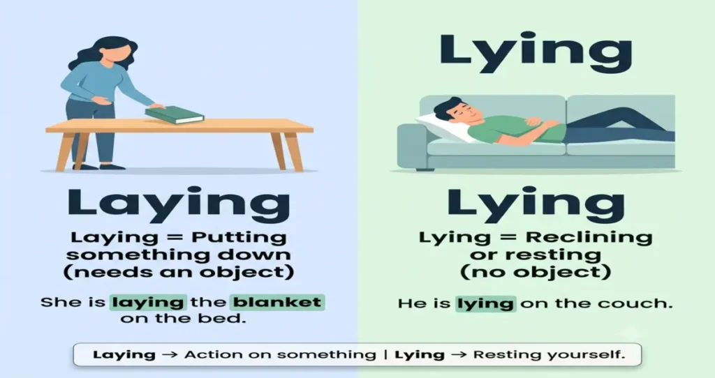 Laying or Lying