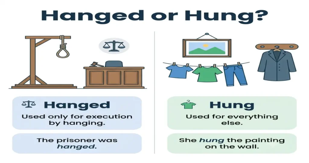 Hanged or Hung