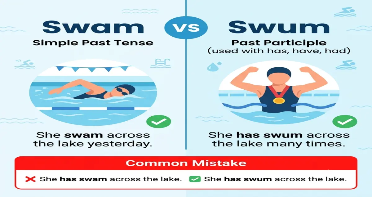 Swam and Swum
