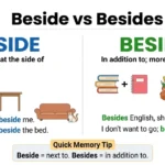 beside and besides