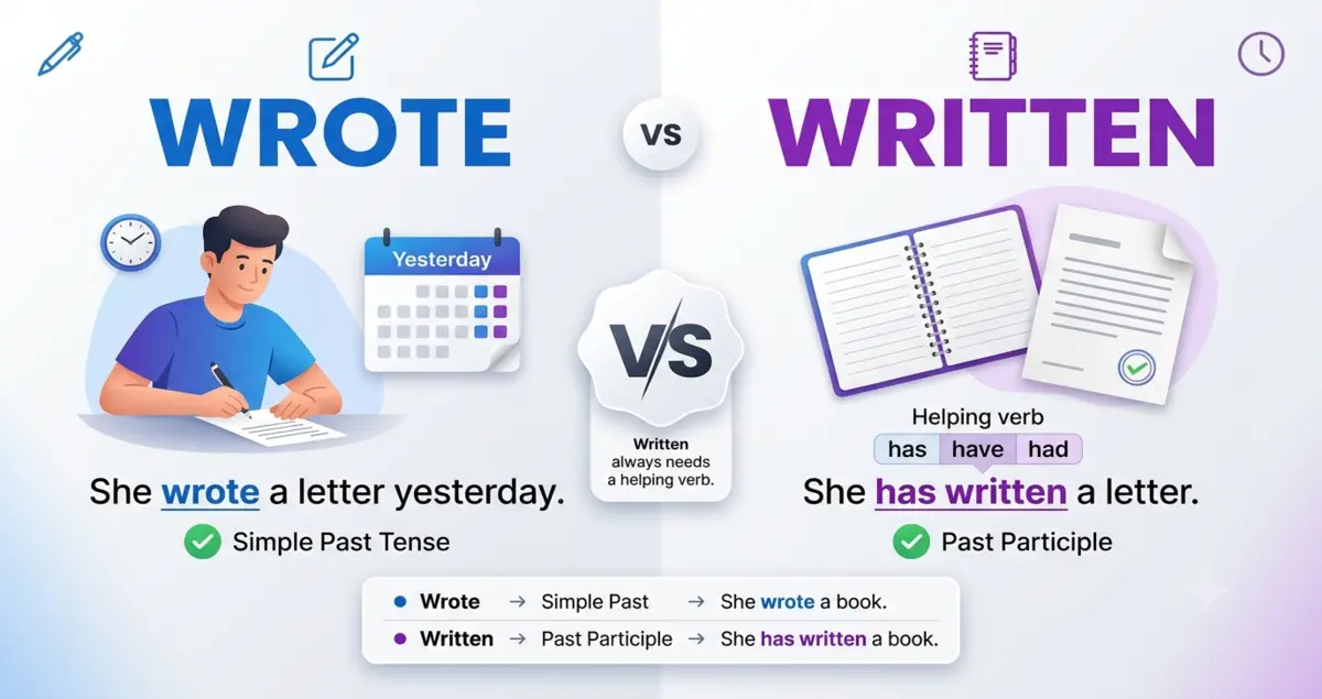 Written vs Wrote