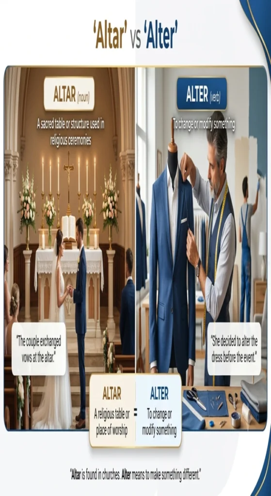 Altar vs Alter