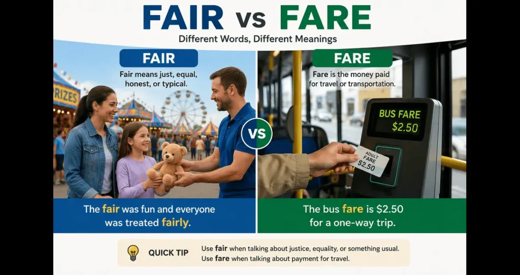 Fair vs Fare