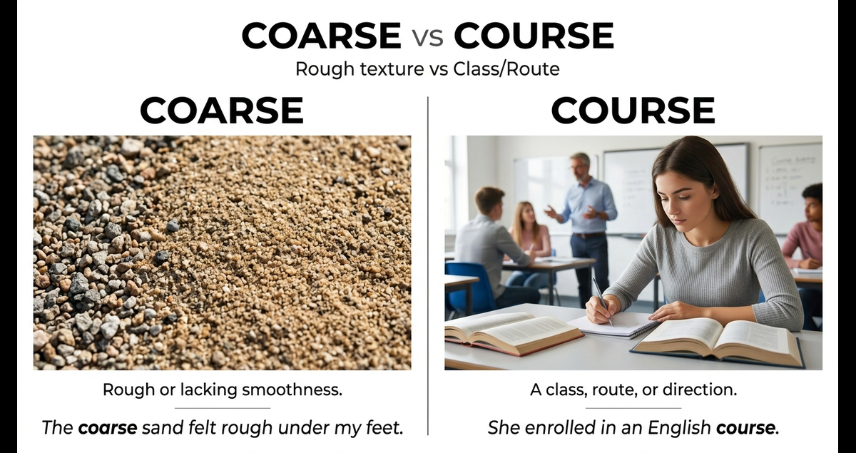 Coarse vs Course